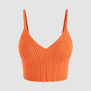 Solid Rib Knit Tank Top